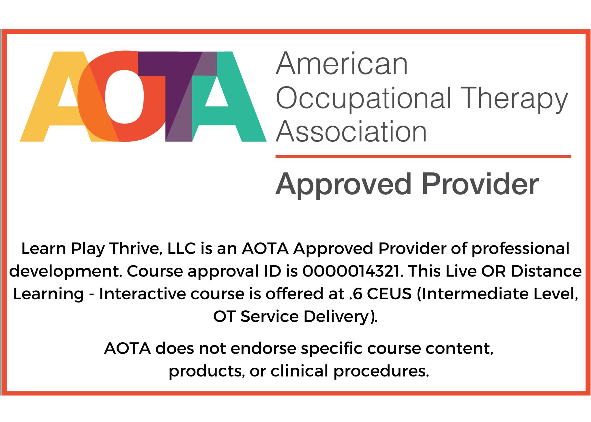 AOTA CE Provider